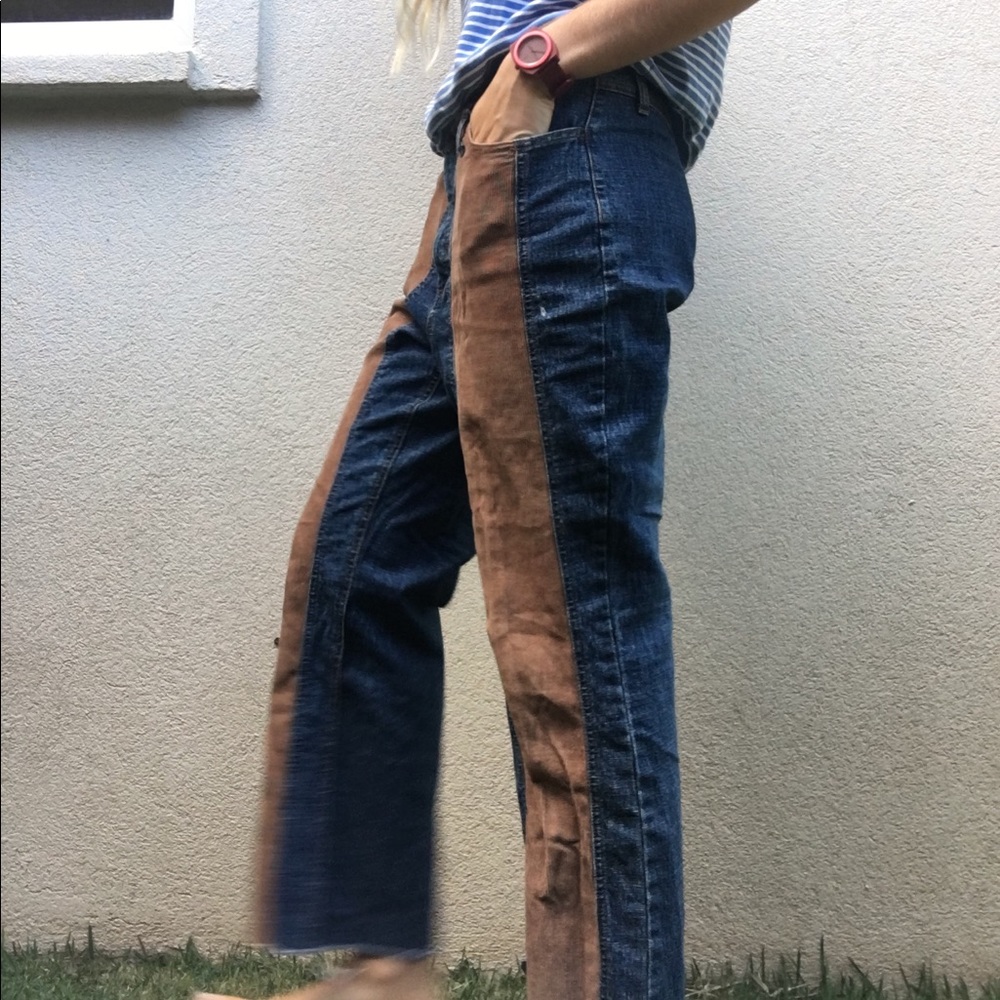 vintage corduroy and jean pants